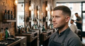 textured haircut for square face men
