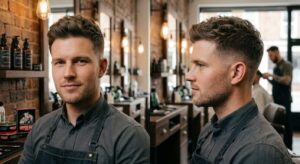 men's square face haircut NYC